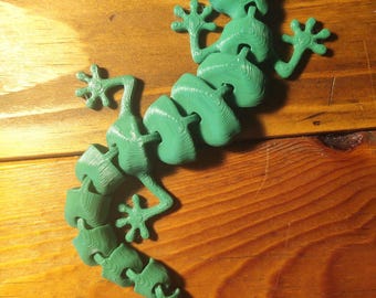 3D printed moveable gecko