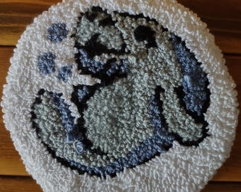Ocean animal themed punch needle Mug Rug Coasters