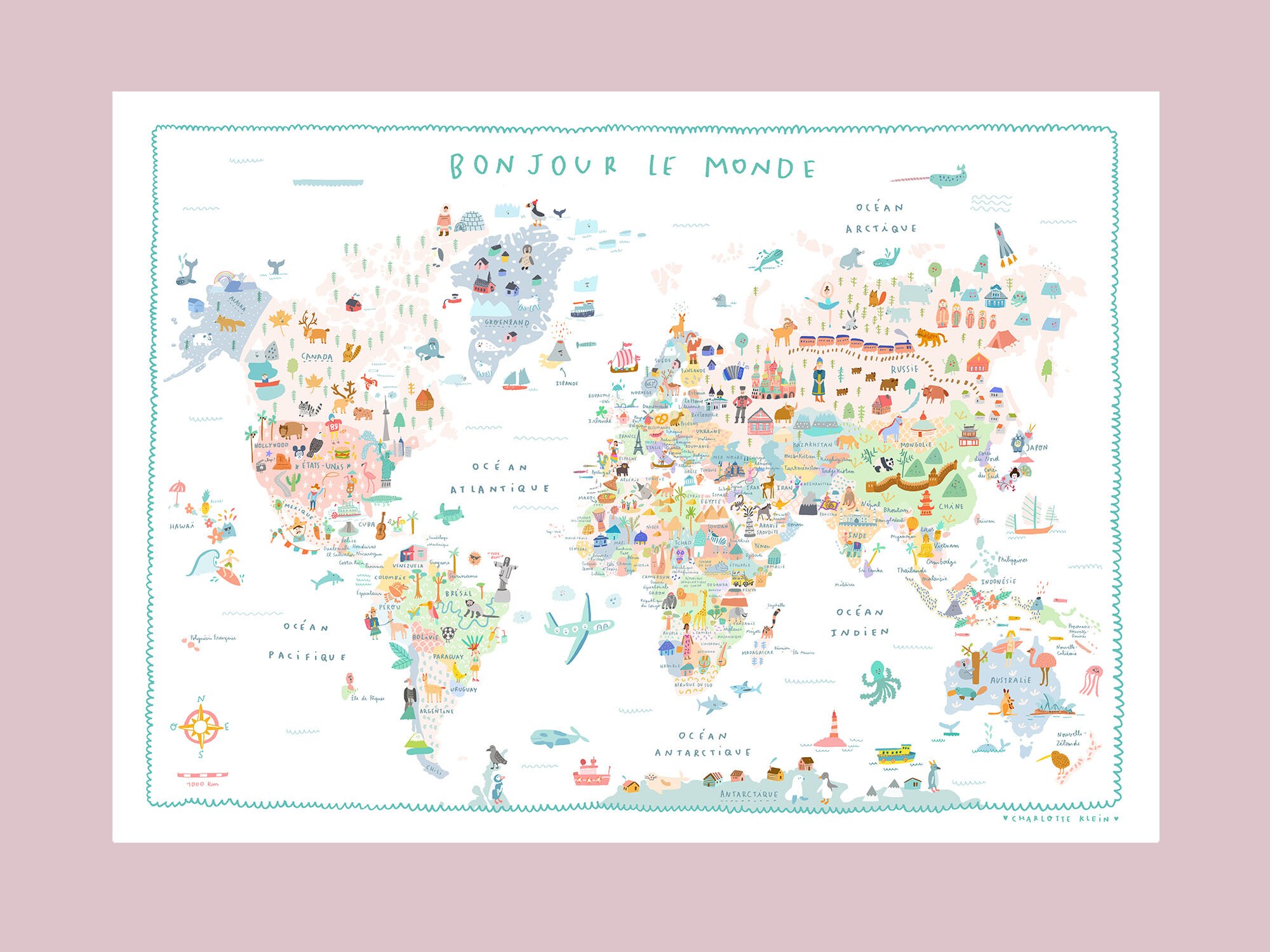 Affiche Bonjour Le Monde