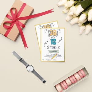 Lustiger Geschenkkartenhalter zum 50. Geburtstag, humorvolles Design zum Feiern von Meilensteinen, perfektes Gag-Geschenk für Freunde und Familie