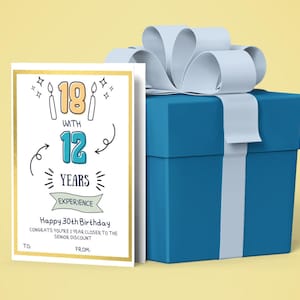 Lustiger 30. Geburtstagsgeschenkkartenhalter, humorvolles und einzigartiges Andenken zum Feiern von Meilensteinen, perfektes Geschenk für Sie und Ihn