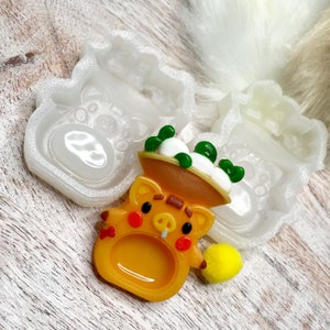 Silicone Mold for Keychains Translucent Silicone UV & Epoxy Resin Belly Shaker Mold Video Game Mold