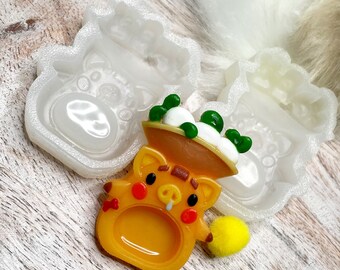 Silicone Mold for Keychains Translucent Silicone UV & Epoxy Resin Belly Shaker Mold Video Game Mold
