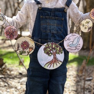 Spring Banner Watercolor Decoration