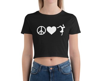 Peace Love and HipHop Women’s Crop Tee