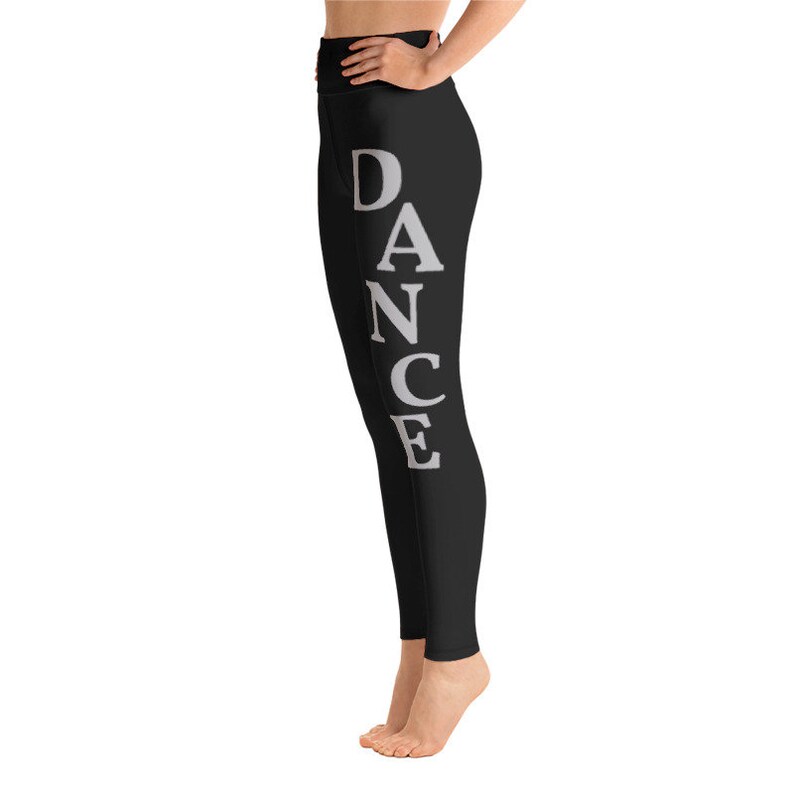 Black Dance Leggings With Pocket Etsy