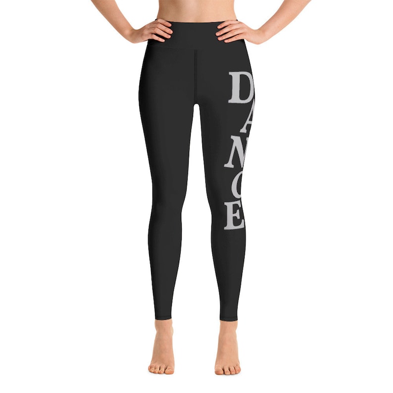 Black Dance Leggings With Pocket Etsy