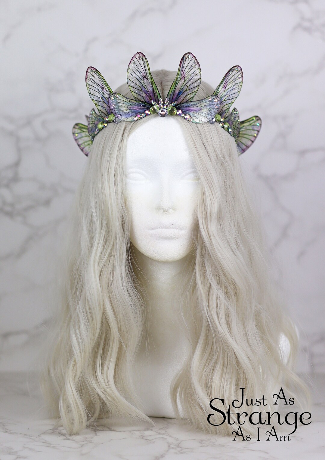 Fairy Crown Tiara Fairy Wing Cicada Diadem Fairy Costume Etsy