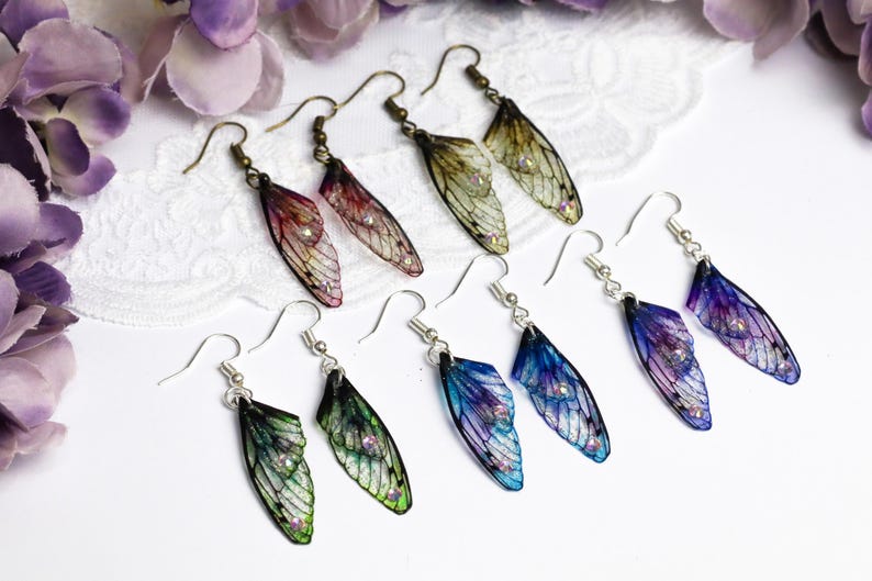 fairy wing earrings