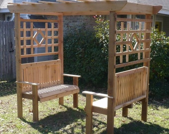 Trellis Bench Etsy
