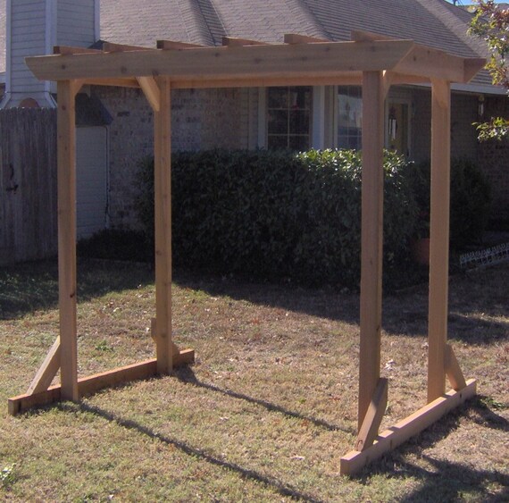 Brand New Extra Large Pergola Style Cedar Garden Arbor