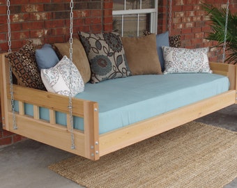 Brand New Cedar Daybed Swing in American style, Twin Size Swinging Bed with Hanging Chain or Rope - Free Shipping