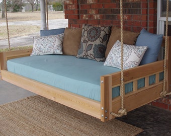 Brand New Cedar Daybed Swing in American style, King Size Swinging Bed with Hanging Chain or Rope - Free Shipping
