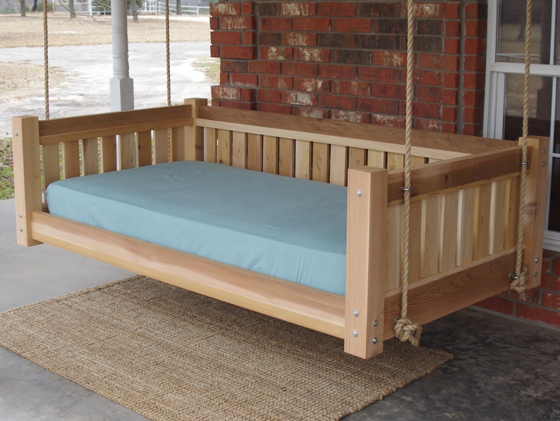 Brand New Cedar Daybed Swing in Victorian style Full Size Etsy