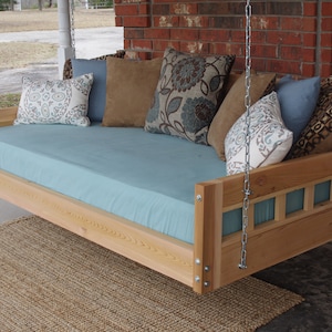 Brand New Cedar Daybed Swing in American style, Full Size Swinging Bed with Hanging Chain or Rope - Free Shipping