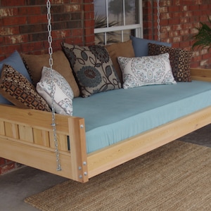 Brand New Cedar Daybed Swing in Country style, Queen Size Swinging Bed with Hanging Chain or Rope - Free Shipping