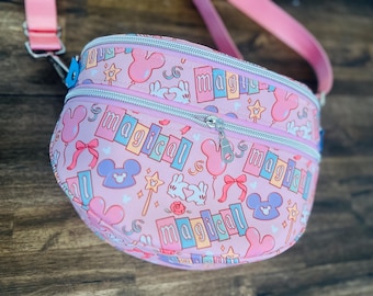 Magical  X-LARGE Fanny Pack, magic kingdom, magic fanny pack, bum bag, Disney Fanny pack