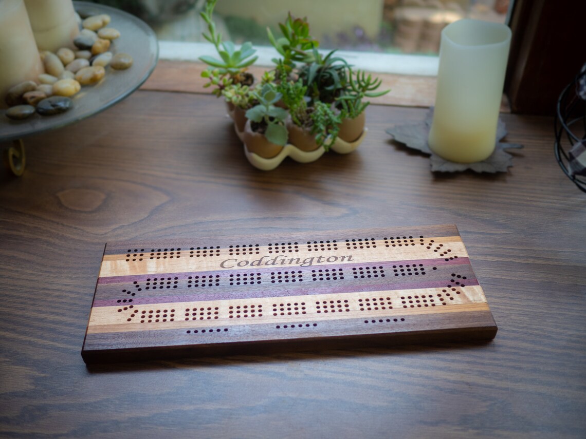 Cribbage Board CNC File Digital File, Fusion, DXF, STL, Sketchup Etsy