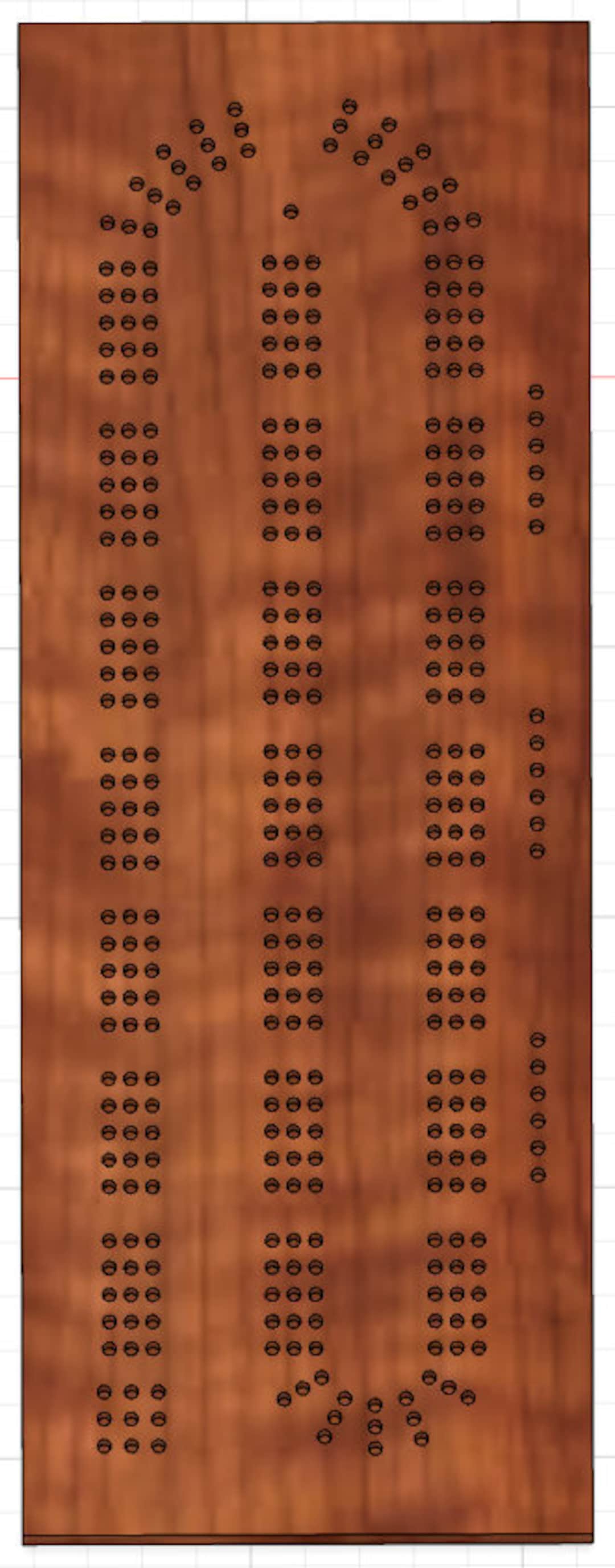 Cribbage Board CNC File Digital File, Fusion, DXF, STL, Sketchup Etsy