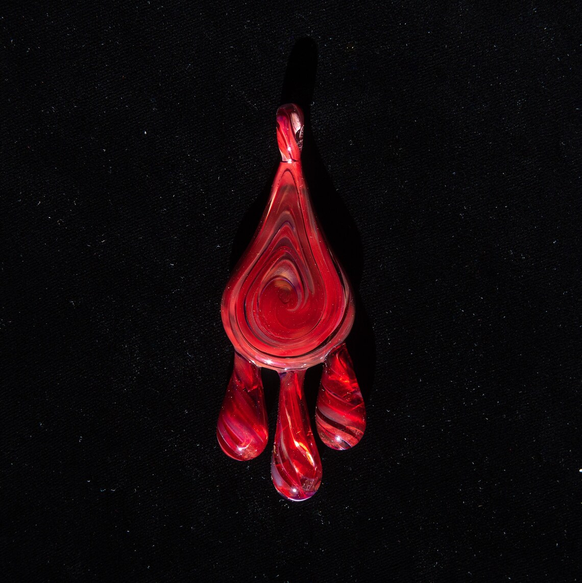 Glass Drip Pendant Etsy