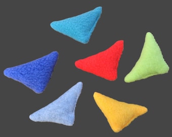 Catnip Toys Cat Toy Set Triangle Fleece