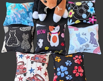 Organic Catnip Toys, Colorful Prints, Set of 2