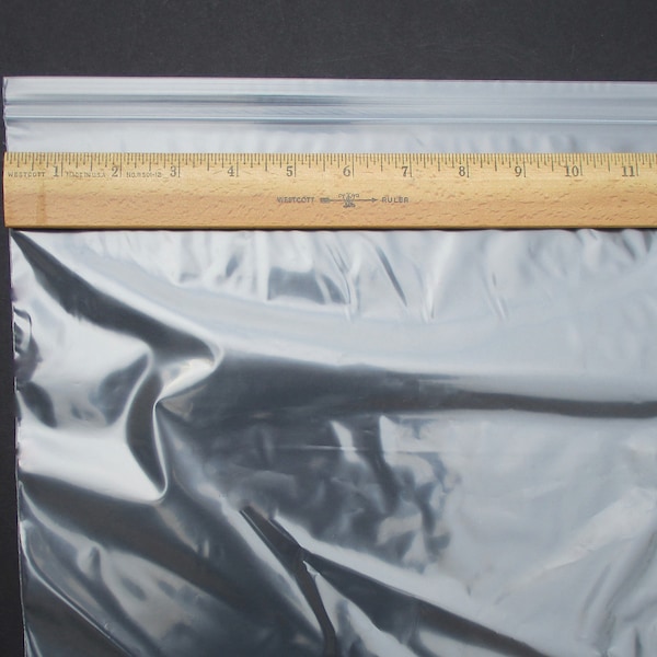 1000 9 X 12 Clear Poly Shirt Bags 2 Back Flap Lock Plastic T-shirt Apparel - Foto 4