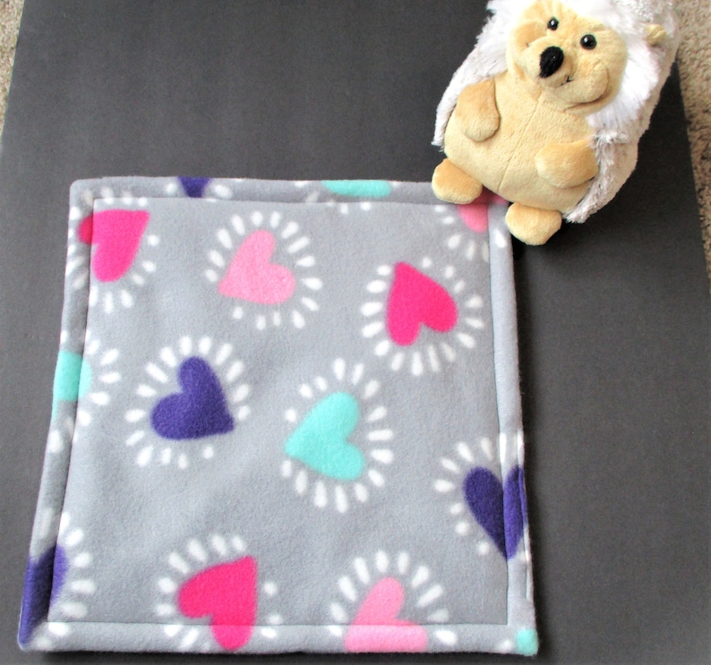 Guinea Pigs Pee Pads Waterproof Hearts Fleece Etsy