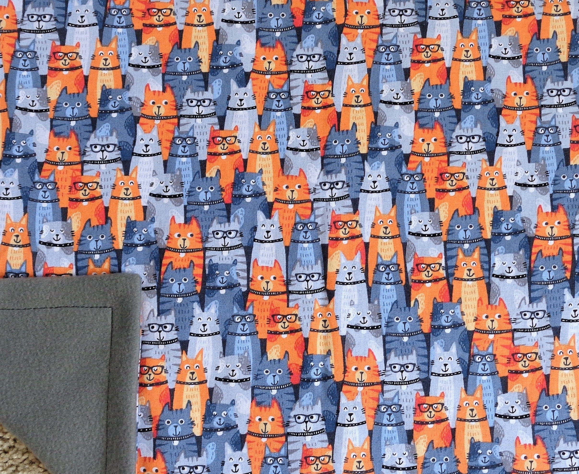 Refillable Catnip Pet Blanket Happy Cat Etsy