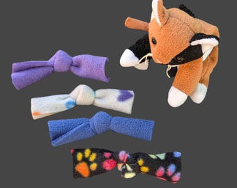 Cat Knots Set of 4, Fleece Fabric Catnip Toys