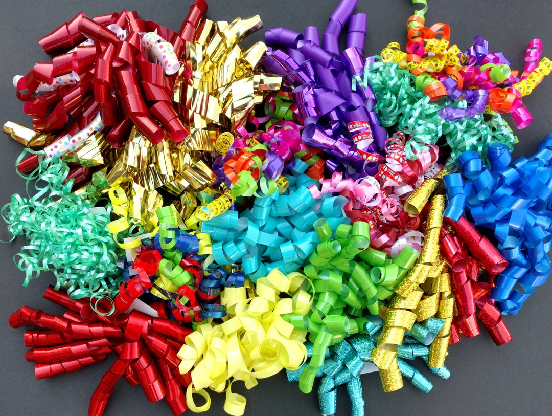 Curly Gift Bows Assorted Colors Box of 16 Etsy