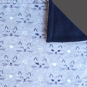 Large Catnip Mat Cat Faces Blanket