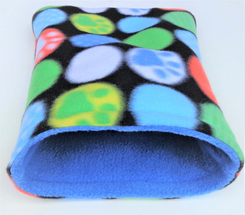 Paw Print Fleece Bed Guinea Pig Snuggle Sack