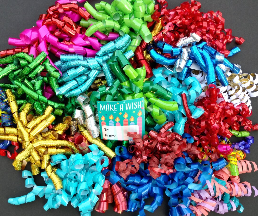 Curly Gift Bows Assorted Colors Box of 20 Etsy