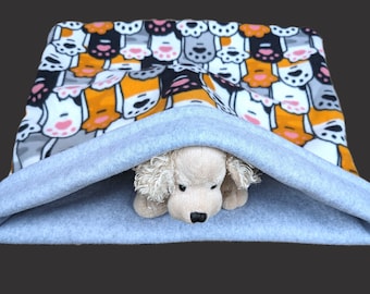 Snuggle Sack Pet Bed Dog Cat Paws
