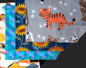 Catnip Mat Cat Blanket Fleece Fabric, Pick Two