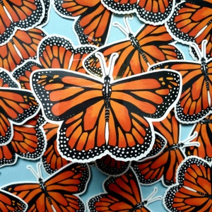 Monarch Butterfly Sticker, Butterfly Stickers, Hydro Flask Stickers, Aesthetic Stickers, Butterfly Stickers for Water Bottle