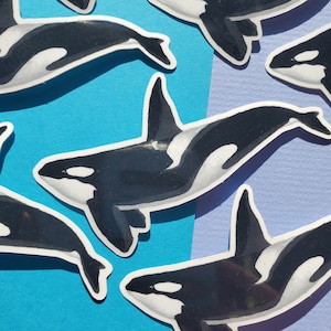 Orca Sticker, orca whale sticker, Hydro Flask Stickers, Orca yachts sticker, Stickers for Water Bottles, Water bottle stickers