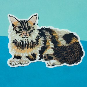 Autocollant de chat Maine Coon, autocollants de chat, autocollants Hydro Flask, autocollants sur le thème du chat, autocollants de bouteille d’eau