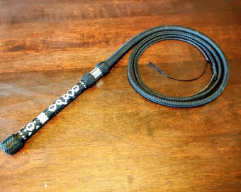 16 plait Nylon Bullwhip - solid color/whip makers plait, other patterns (made to order)