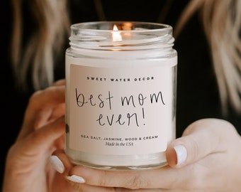 Best Mom Ever Candle - Birthday and Mother's Day Gift for Moms - Spa Day Candle - Soy Wax Blend, Made in the USA