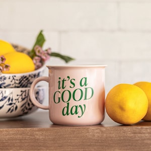 It's A Good Day Coffee Mug Ceramic Campfire Coffee Mug Inspirational and Motivational Coffee Mug Gift Dishwasher Safe image 1