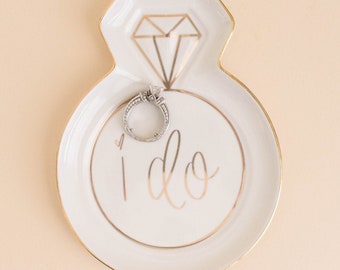 Engagement Wedding Anniversary I Do Glitter Jewlery Dish Geometric Glitter Ring Dish Jewelry Dish,for her him Birthday Pink Ring Holder