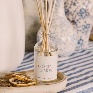 Coastal Lemon Reed Diffuser: Amalfi Scented Home Fragrance