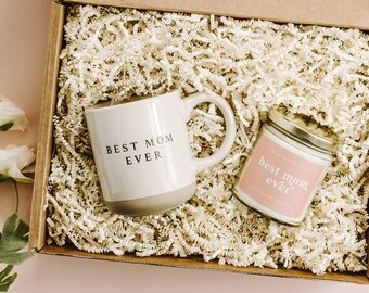 Mother's Day Gift Box, Mother's Day and Birthday Gifts for Moms, Packaged Ready To Gift, Best Mom Ever Mug and Candle