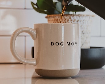 Dog Mom Stoneware Coffee Mug | Fur Mama | Inspirational Mug | Mom Coffee Mugs | Mother's Day Gift | Dog Mom Mug | Dog Mom Gift | Mama Mug