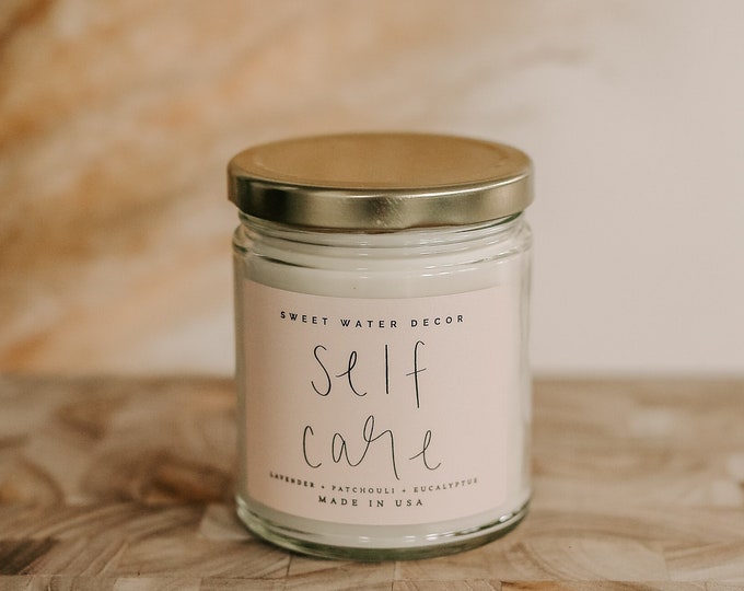 Self Care Soy Candle | Soy Wax Candles | Salf-Care Candle | Care Package for Her | Self Care Gift | Candle Gift | Spa Scented Candles