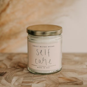 Self Care Soy Candle | Soy Wax Candles | Salf-Care Candle | Care Package for Her | Self Care Gift | Candle Gift | Spa Scented Candles