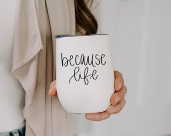 Stainless Steel Stemless Wine Tumbler Funny Wine Glasses with Lid Best Auntie Ever Wine Cups Double Wall Vacuum Cups Novelty Birthday Gifts for Aunt Women 12Oz Deeppink