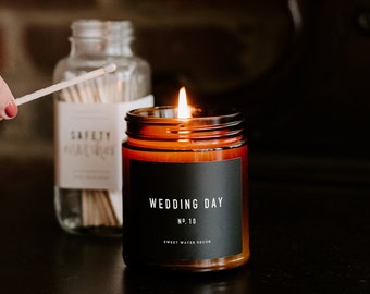 Wedding Day Candle Etsy
